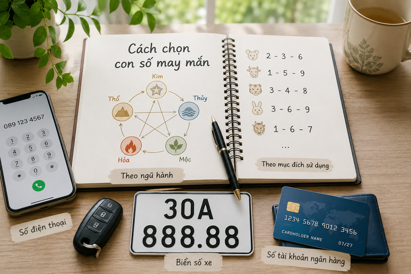 Cách chọn con số may mắn theo 12 con giáp