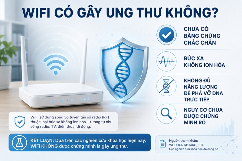 WiFi có gây ung thư không