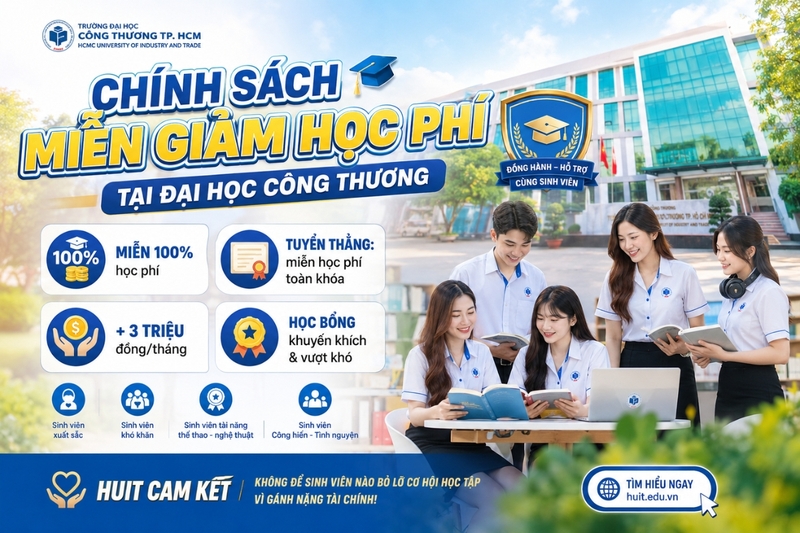 Chính sách miễn giảm học phí tại Đại học Công Thương