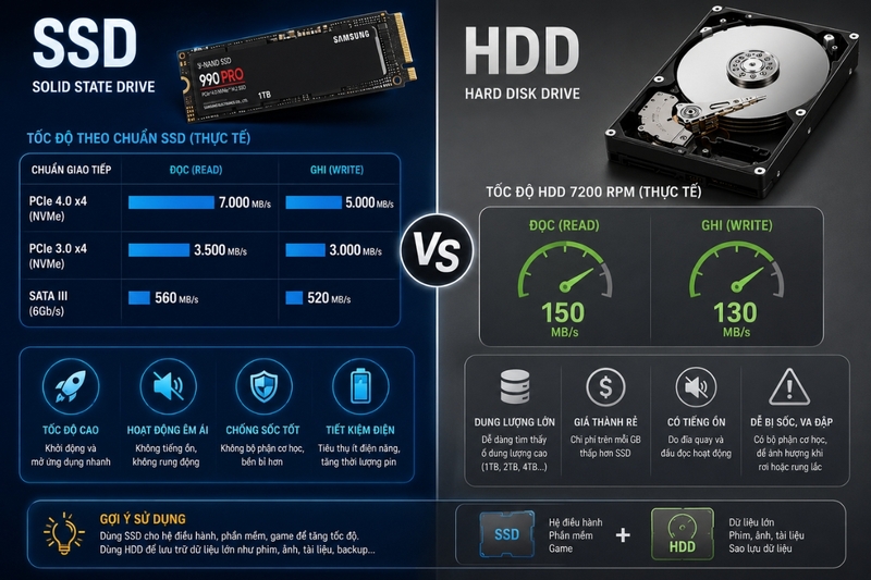So sánh ổ HDD và SSD (1)