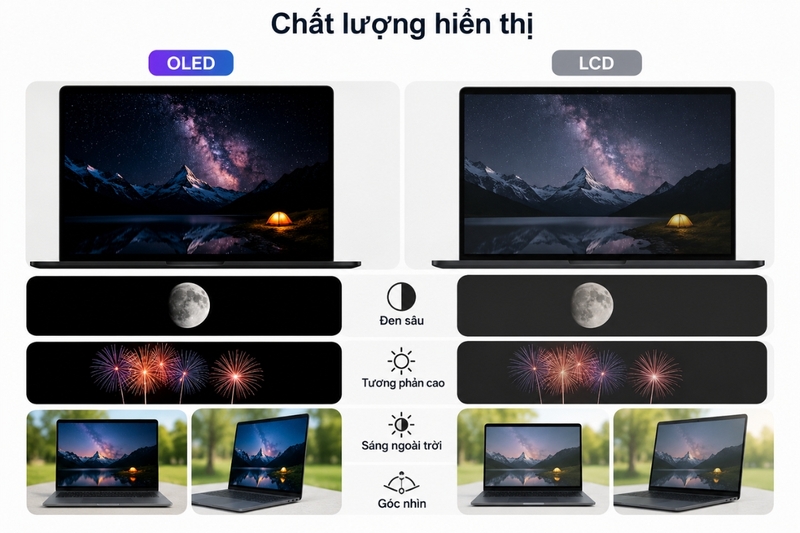 So sánh màn hình OLED và LCD (4)