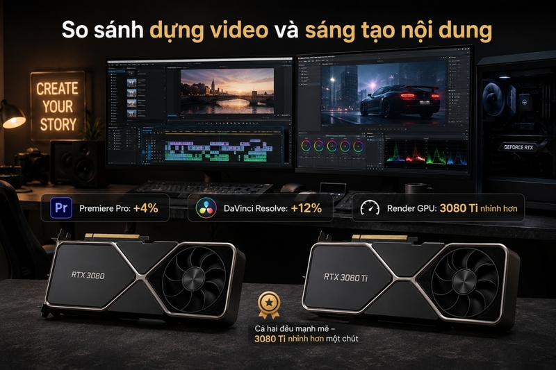 So sánh hiệu năng dựng video và sáng tạo nội dung