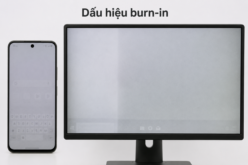 Dấu hiệu màn hình bị burn-in
