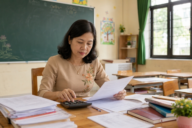 Cách tính lương hưu cho giáo viên tiểu học (5)