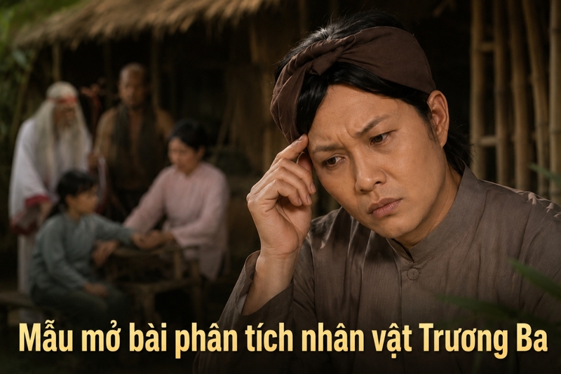 Mẫu mở bài phân tích nhân vật Trương Ba