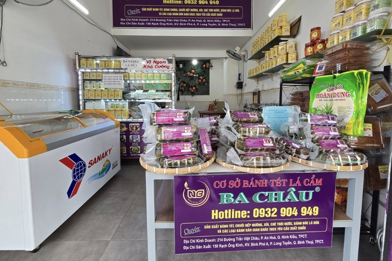 Bánh tét Ba Châu Cần Thơ