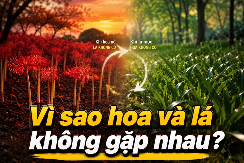 Vì sao hoa và lá không gặp nhau?