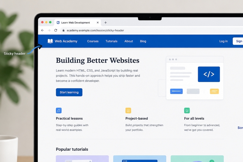 Header cố định