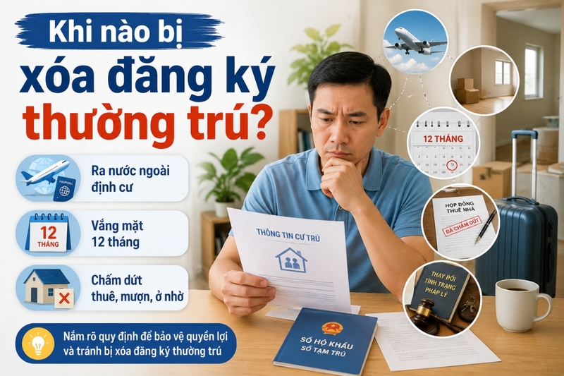 Khi nào bị xóa đăng ký thường trú