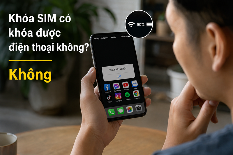 Khóa SIM có khóa được điện thoại không