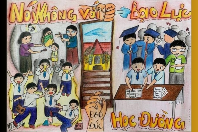 6.Tranh vẽ phòng chống bạo lực học đường.jpg