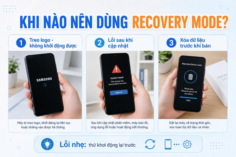 Khi nào nên dùng Recovery Mode