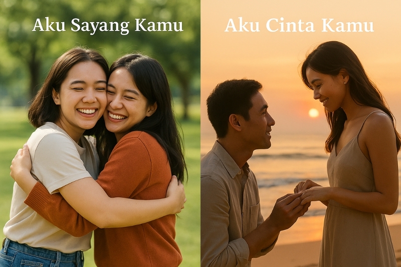 Sự khác biệt giữa Aku Cinta Kamu và Aku Sayang Kamu