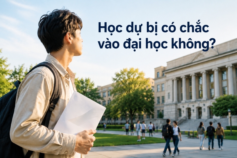 Học dự bị có chắc chắn được vào đại học không