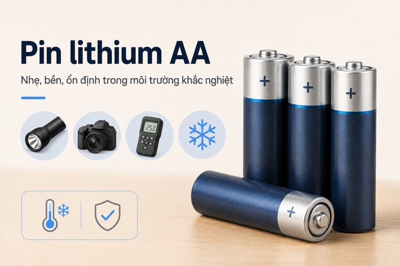 Pin lithium AA