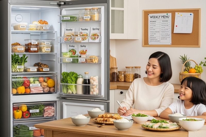 Lợi ích của việc lập thực đơn cho cả tuần