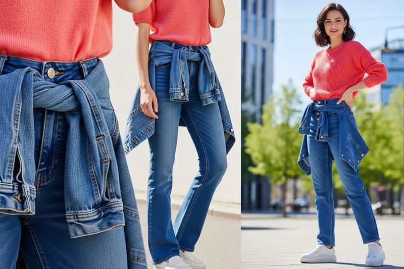 Phối cùng màu xanh dương (đặc biệt là denim) - sự kết hợp năng động