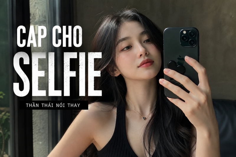 Cap thả thính ngầu cho ảnh selfie