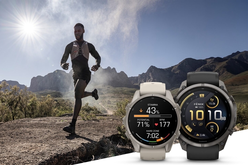 Garmin Fenix 9 Titanium 43mm AMOLED dây đeo silicon xám sương mù - 14