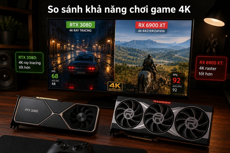 So sánh khả năng chơi game 4K