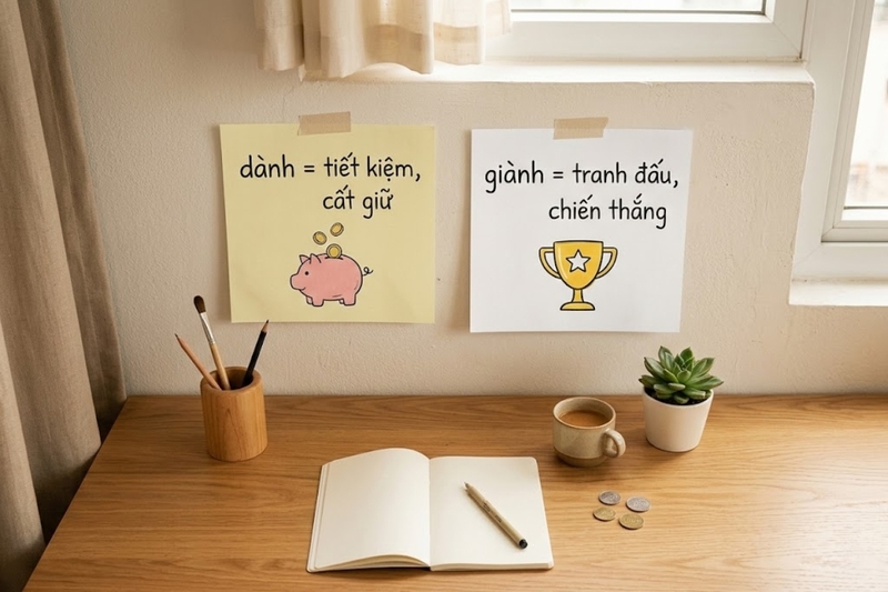 Để dành hay để giành (6)