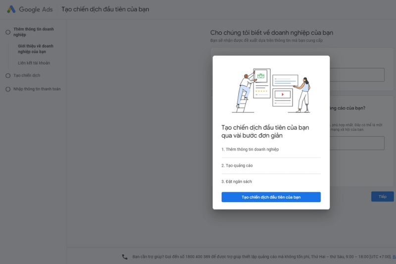 Tạo tài khoản và liên kết Google My Business