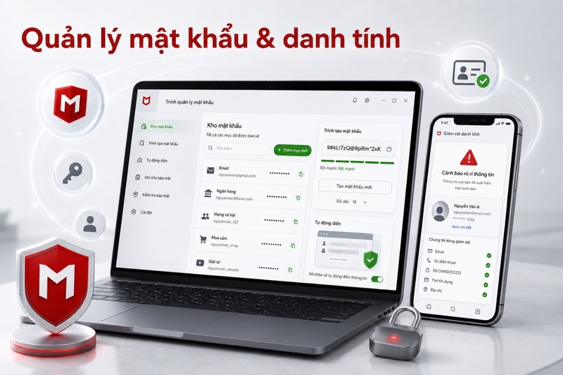 Quản lý mật khẩu và bảo vệ danh tính