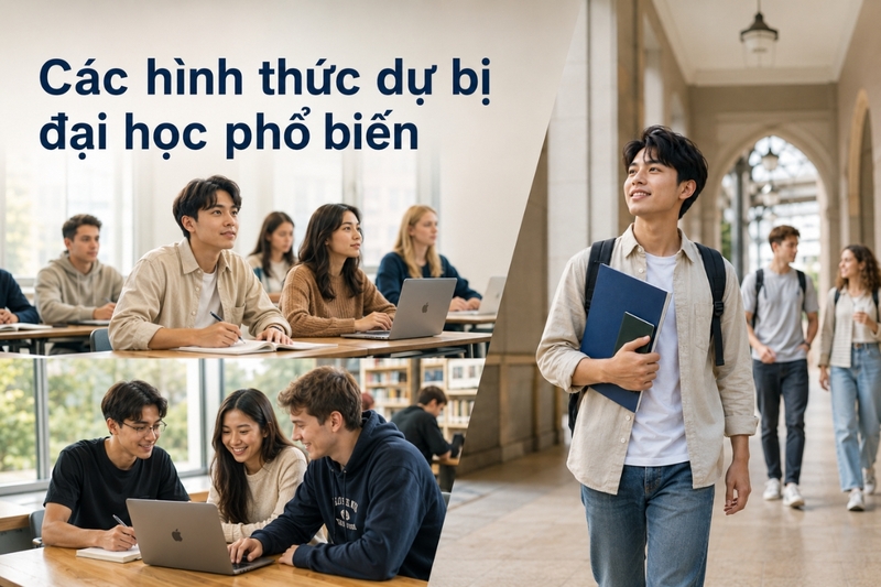 Các hình thức dự bị đại học phổ biến