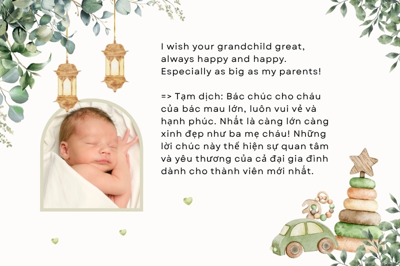 Lời chúc ấm áp từ chú dì