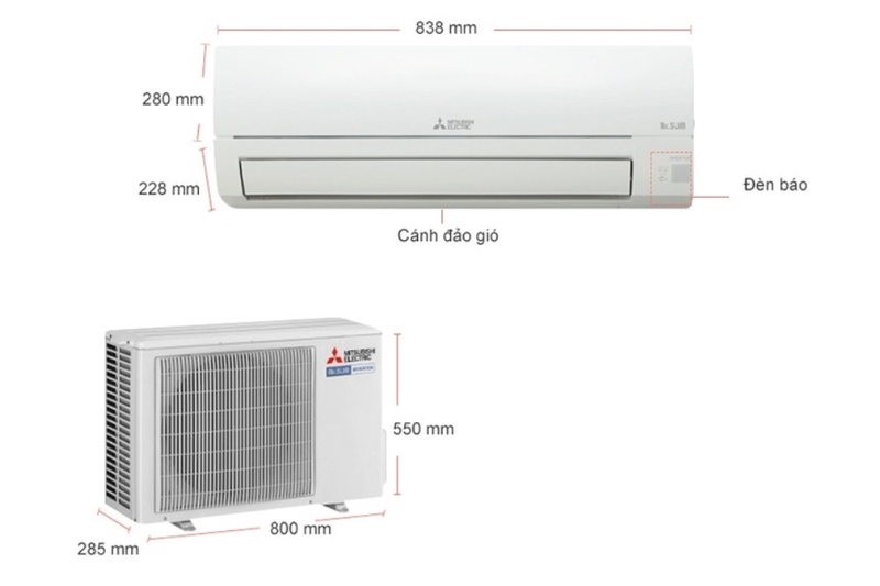 Mitsubishi Electric Inverter 2 HP MSY-JP50VF