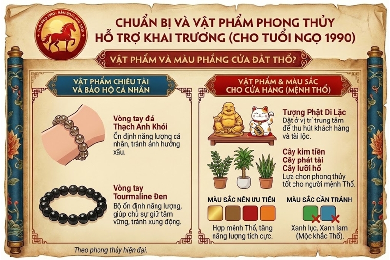 Tuổi Ngọ 1990 khai trương ngày nào tốt 2026 - 6