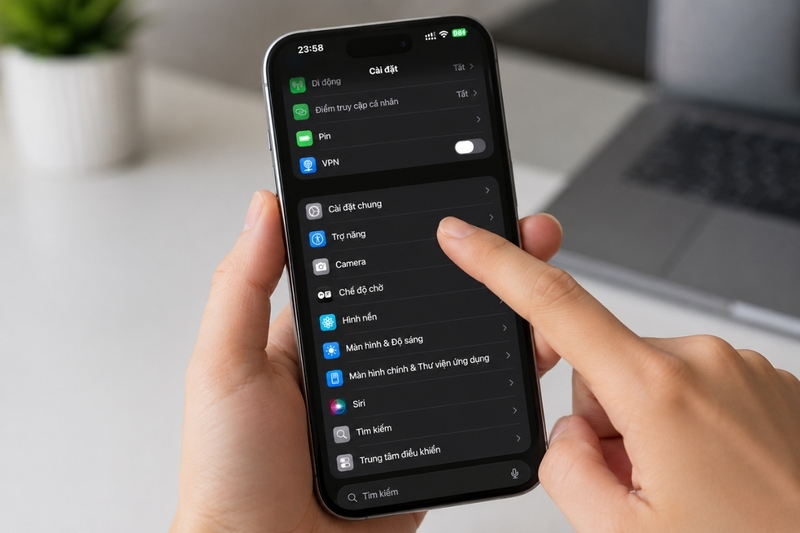 Cách bật tắt chế độ im lặng trên iPhone 17 - 8
