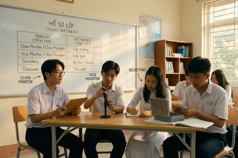 Chức danh ban cán sự lớp tiếng Anh