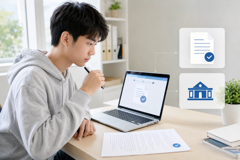 Bước 2: Xin giấy xác nhận sinh viên