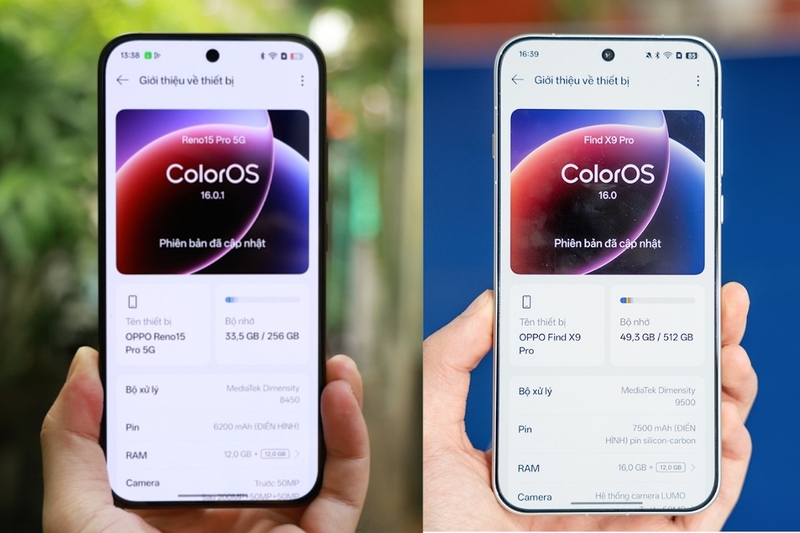 So sánh OPPO Reno15 Pro và OPPO Find X9 (6)