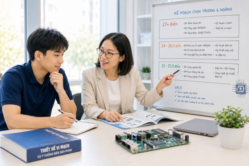 Ngành bán dẫn lấy bao nhiêu điểm - 7