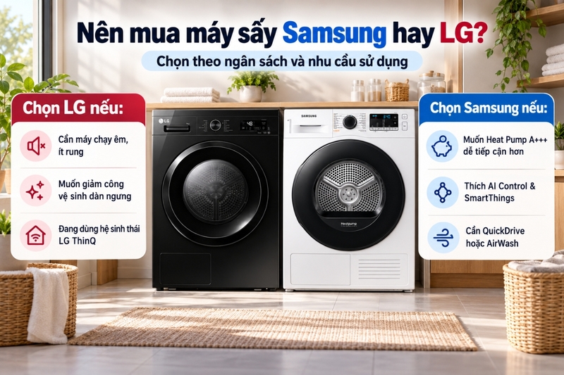 Sự lựa chọn tốt nhất luôn phụ thuộc vào ngân sách cũng như thói quen sinh hoạt của gia đình