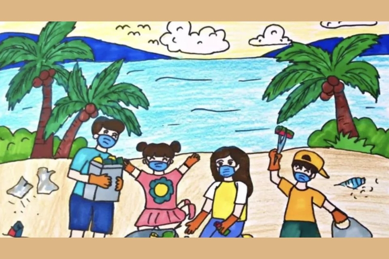 7.Tranh vẽ phòng chống xả rác bừa bãi.jpg