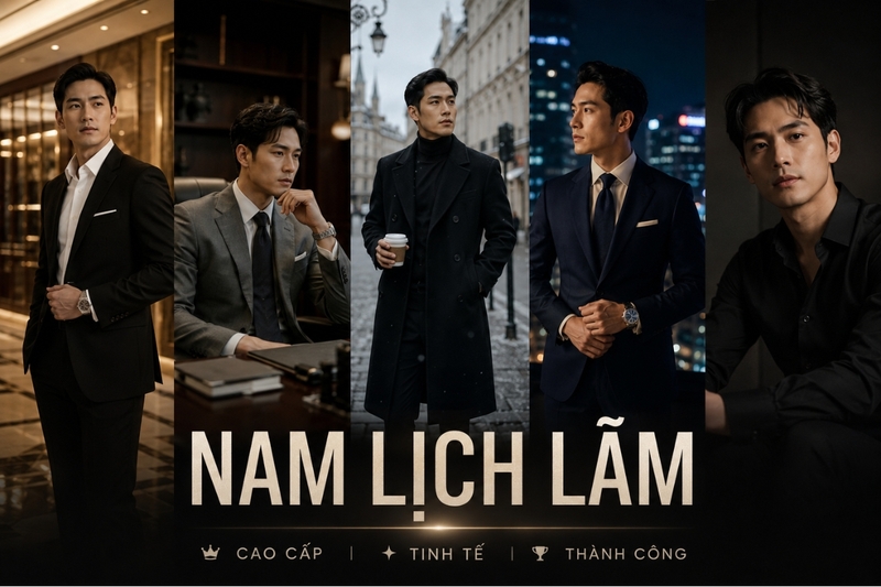 Câu lệnh tạo ảnh nam lịch lãm