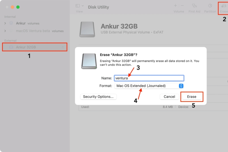 Định dạng USB trên macOS