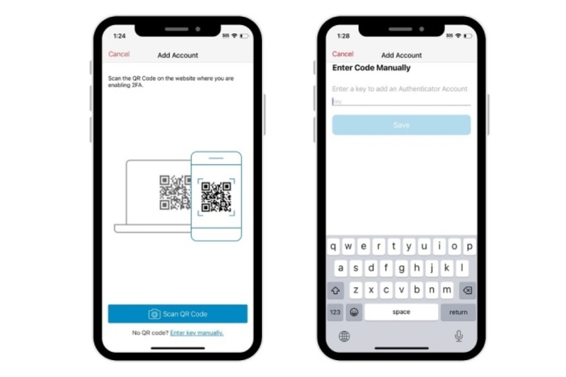 Thêm tài khoản vào Authy và thiết lập bảo mật