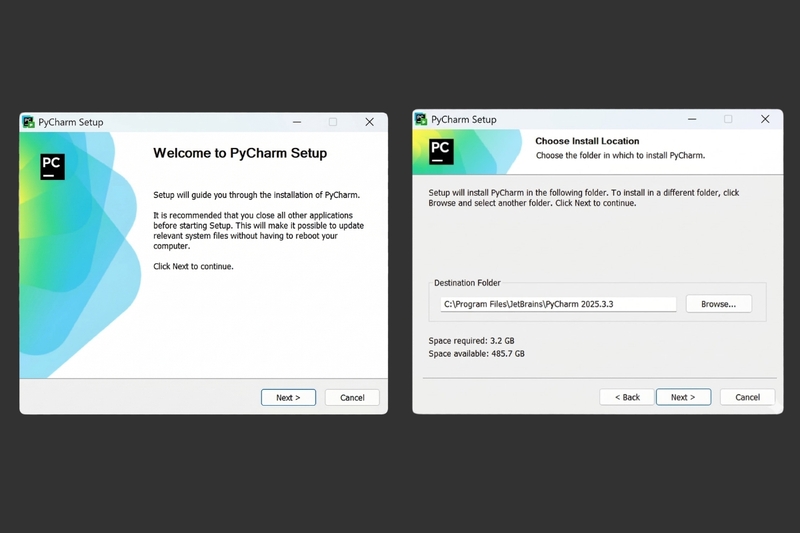 Hướng dẫn cài đặt PyCharm Community trên Windows bước 2