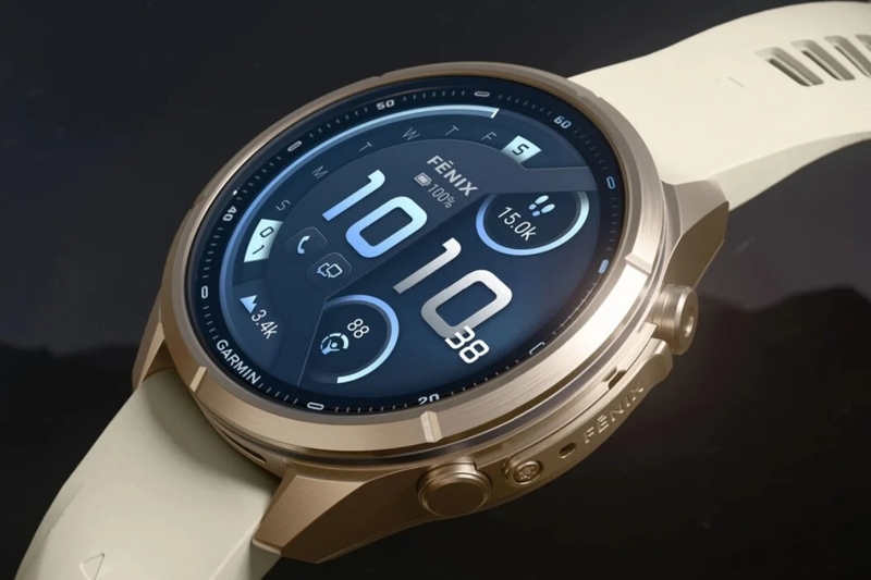 Garmin Fenix 9 Titanium 43mm AMOLED dây đeo silicon xám sương mù - 4