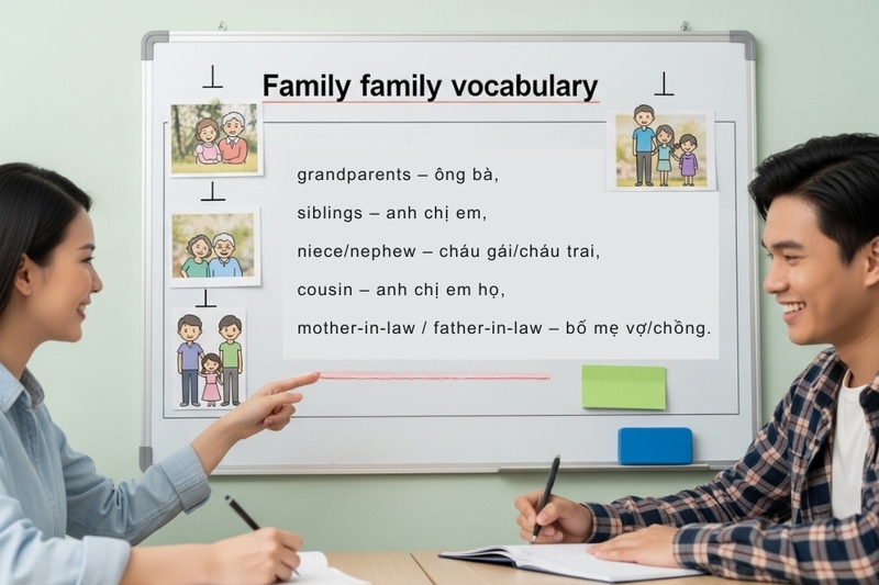Mở rộng vốn từ vựng về các thành viên khác trong gia đình