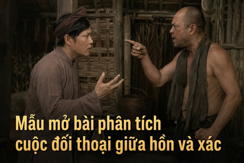 Mẫu mở bài phân tích cuộc đối thoại giữa hồn và xác