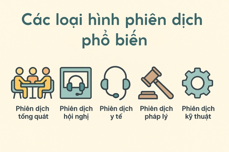 Các loại hình phiên dịch phổ biến