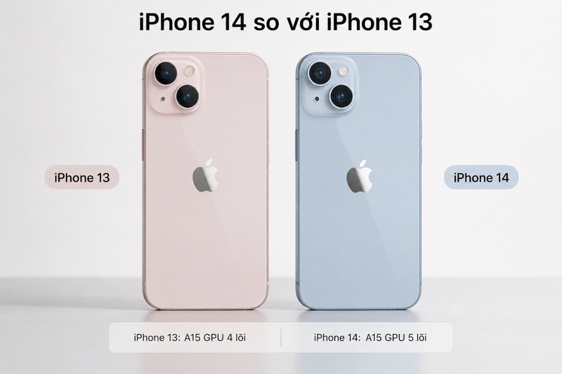 iPhone 14 so với iPhone 13