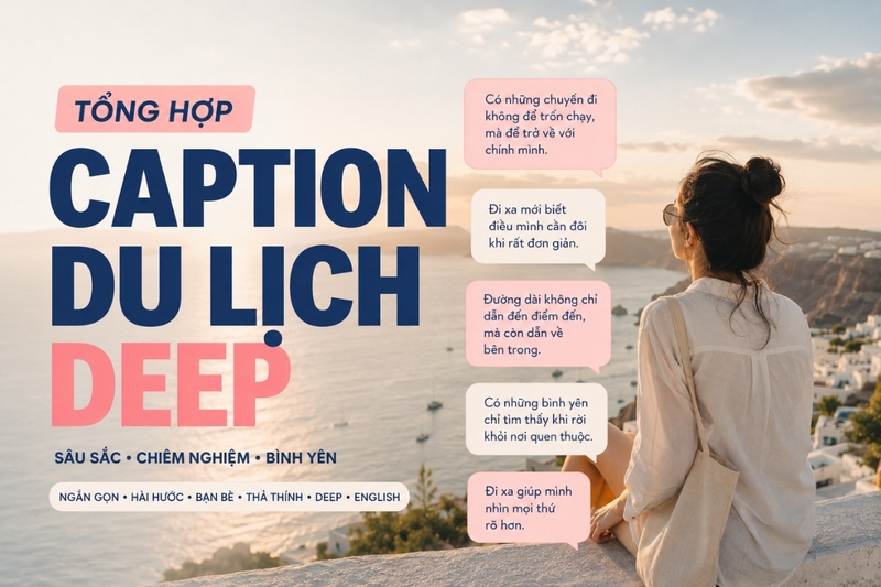 Caption du lịch deep