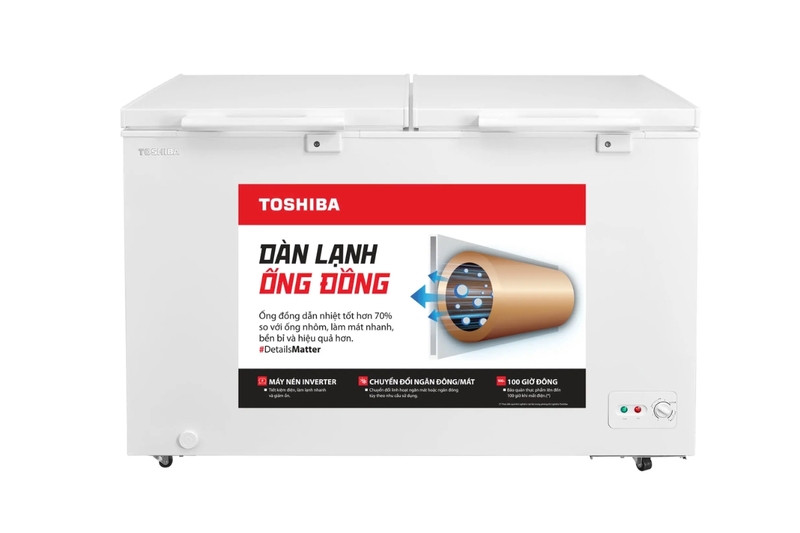 Tủ đông Toshiba Inverter 326 lít GR-RC470CM