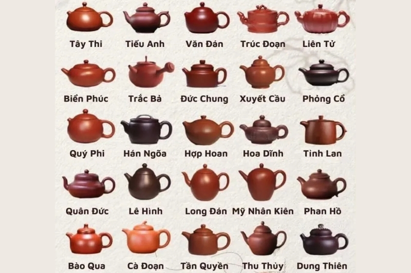 Một số dáng ấm kinh điển được yêu thích nhất